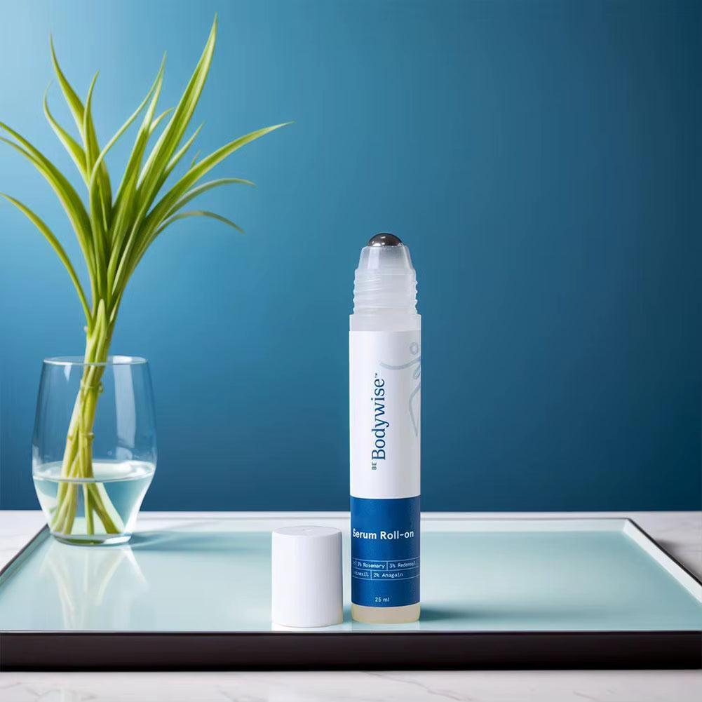 Bodywise Roll-On Ball Rosemary Hair Care Essence Anti-Frizz Refreshing Oil Control Strengthening Hair Care Serum